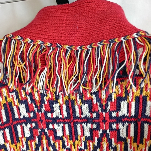 MOTHER Belted Fringe Cardigan Sweater sz S - Picture 8 of 15